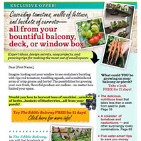 Edible Balcony Email