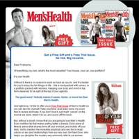 Men's Health Subscription Email